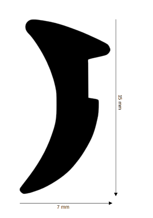 Dichtung für Steck- und Glasleisten DH R-1051