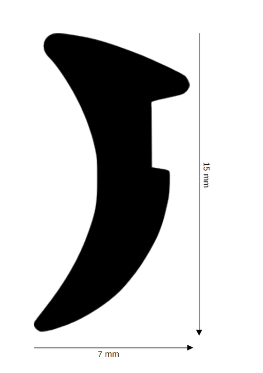 Dichtung für Steck- und Glasleisten DH R-1051