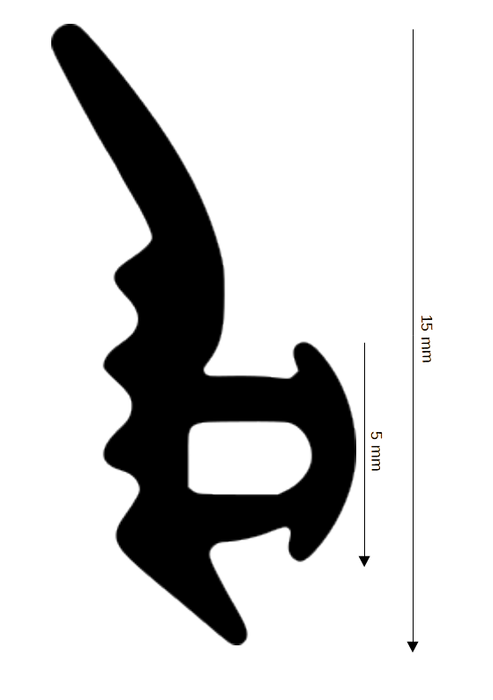 Dichtung für Steck- und Glasleisten DH R-1056