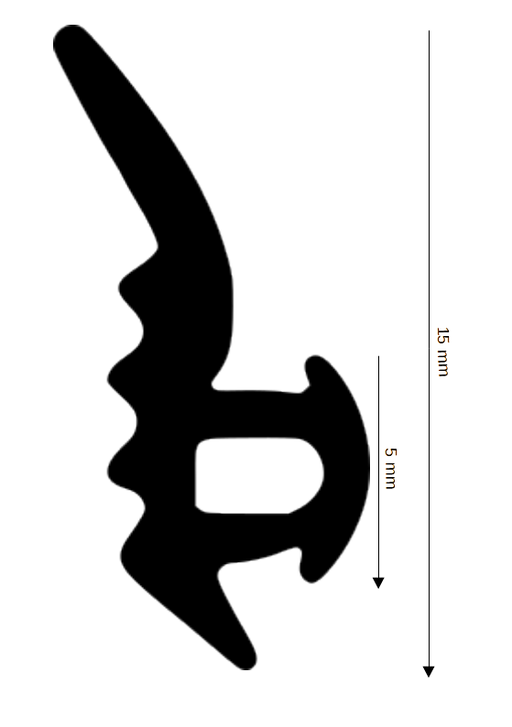 Dichtung für Steck- und Glasleisten DH R-1056