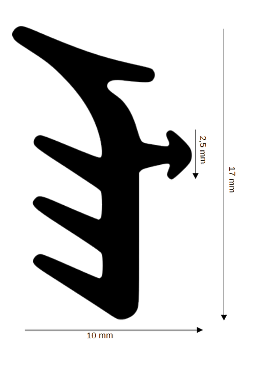 Dichtung für Steck- und Glasleisten DH R-1085