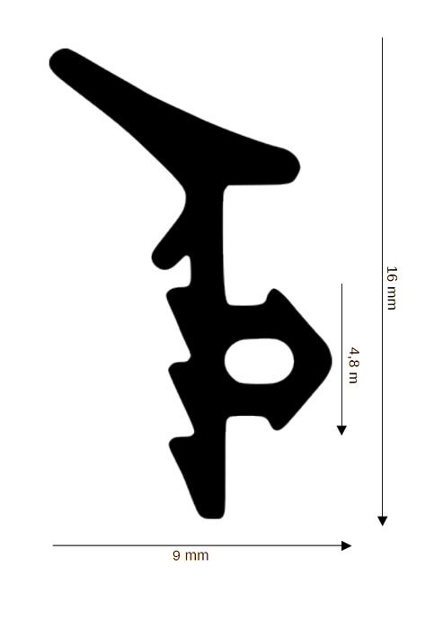 Dichtung für Steck- und Glasleisten DH R-1087