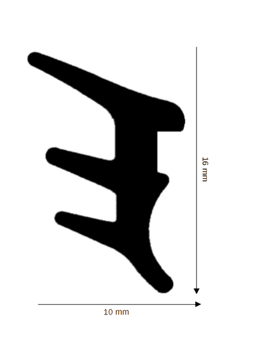 Dichtung für Steck- und Glasleisten DH R-1094