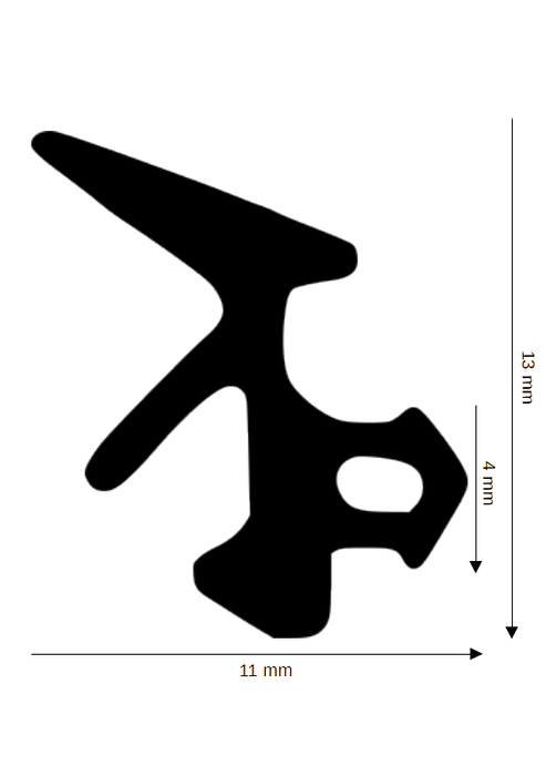 Dichtung für Steck- und Glasleisten DH R-1720
