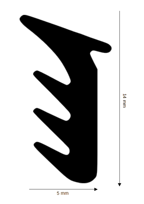 Dichtung für Steck- und Glasleisten DH R-773