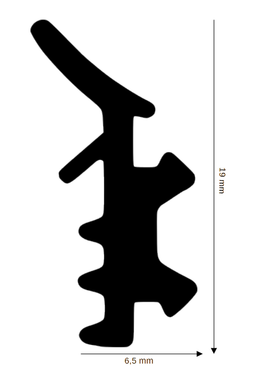 Dichtung für Steck- und Glasleisten DH R-778