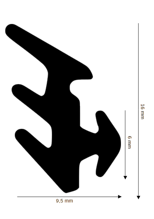 Dichtung für Steck- und Glasleisten DH R-786