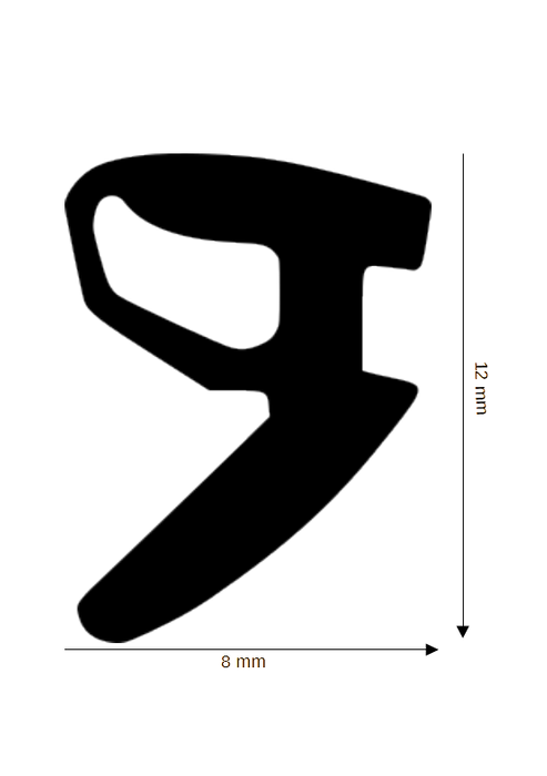 Dichtung für Steck- und Glasleisten DH R-8663