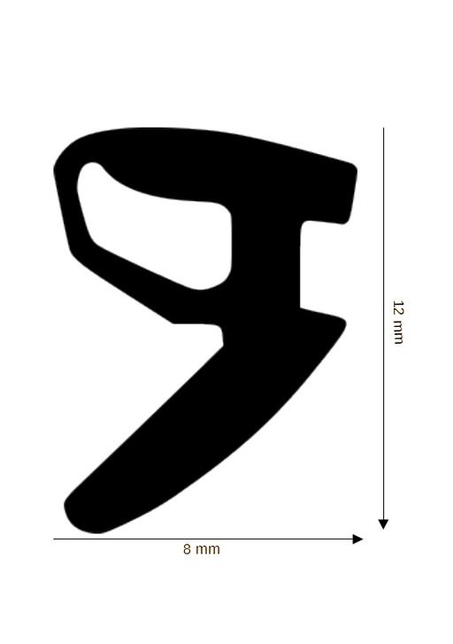 Dichtung für Steck- und Glasleisten DH R-8663