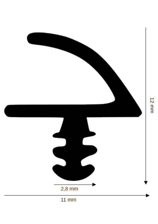 Dichtung für Holzelemente DH R-915-A
