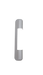 Siegenia cover cap for bottom corner bearing, white, for Favorit, L=110mm