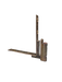 Siegenia rebate corner hinge 90x69mm, with bolt, right