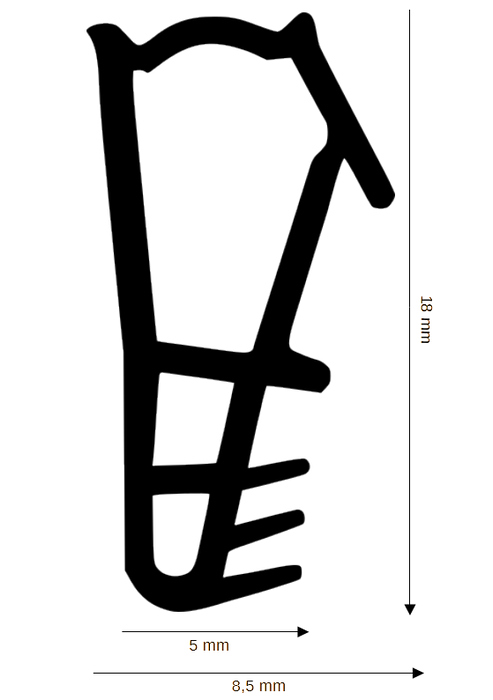 Holz-Fensterdichtung DH F-125