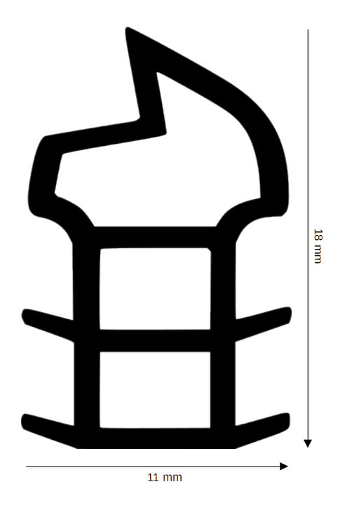 Stahlzargendichtung DH M-728-H
