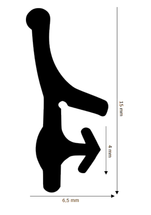 Dichtung für Kunststoff / Aluminium DH R-1217-A
