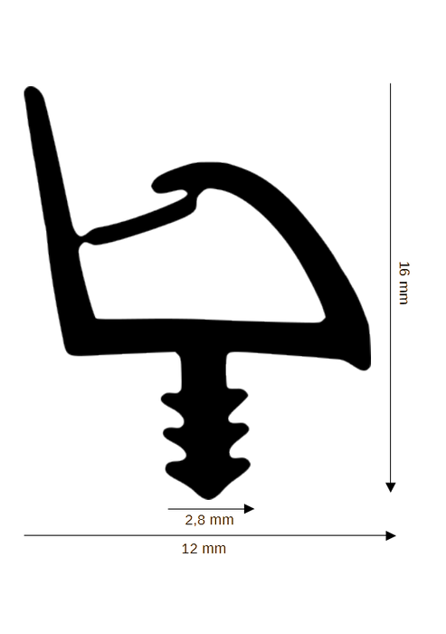 Dichtung für Holzelemente DH R-1231