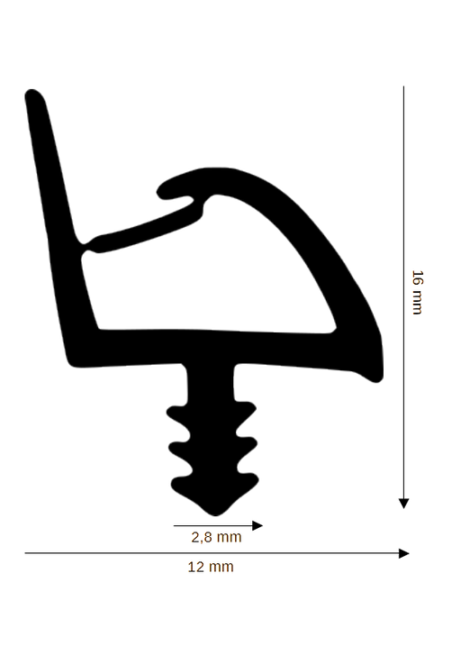 Dichtung für Holzelemente DH R-1231
