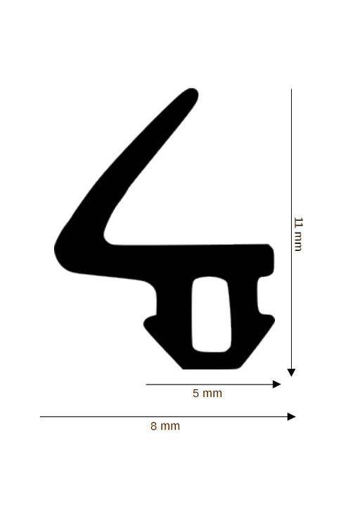 Dichtung für Steck- und Glasleisten DH R-1261