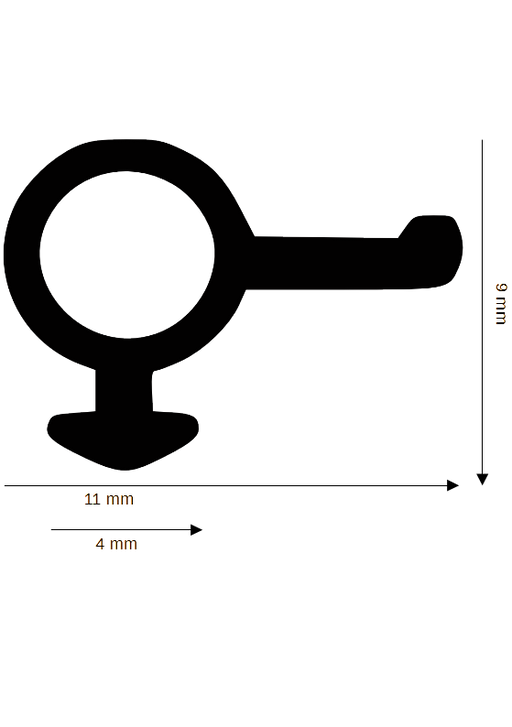 Dichtung für Kunststoff / Aluminium  DH R-1326