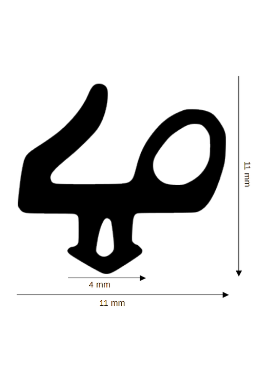 Dichtung für Kunststoff / Aluminium DH R-2525