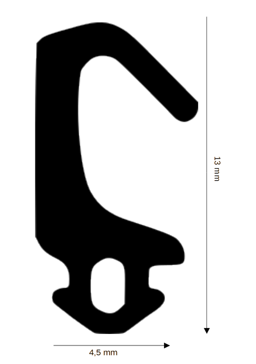Dichtung für Kunststoff / Aluminium DH R-518