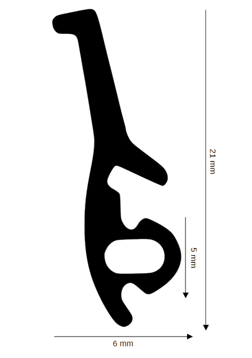 Dichtung für Kunststoff / Aluminium DH R-682