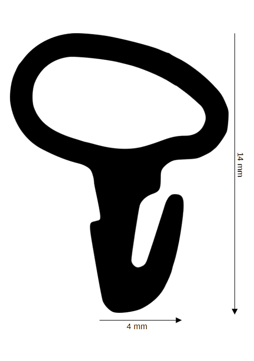 Dichtung für Kunststoff / Aluminium DH R-732