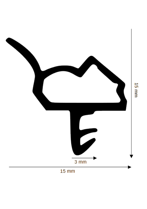 Dichtung für Holzelemente DH R-8807