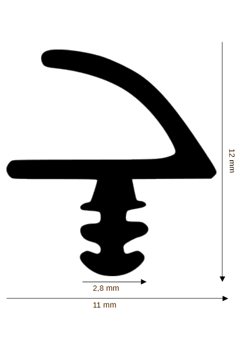 Dichtung für Holzelemente DH R-915-A