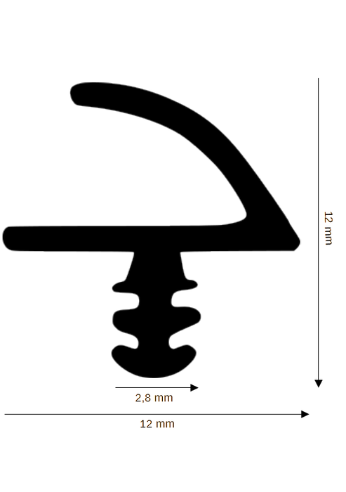 Dichtung für Holzelemente DH R-915