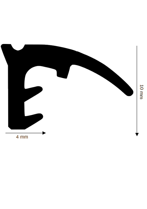 Dichtung für Holzelemente DH R-972 für Hebe-Schiebetüre