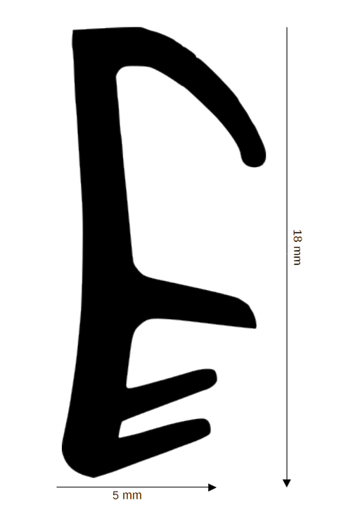 Dichtung für Holzelemente DH RF 2