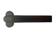 Schüco Türgriff 240156, gekröpft, f. Rohrrahmentüren und Türschlösser, schwarz