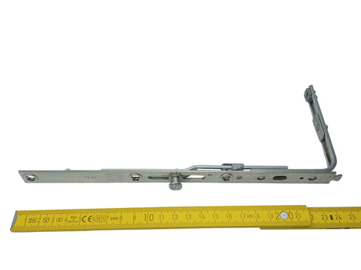 Siegenia-AUBI Mittelverschluss kurz, 1 Pilzzapfen, Serie TEUL, 257 x 105 mm