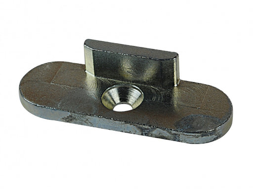Striker / strike plate no.2 suitable for Meeth; back oval with rebate, 52x18mm, Dichtungsmax® quality replica in industrial quality