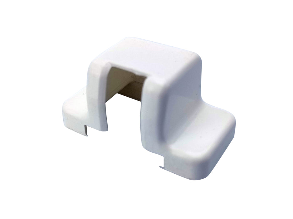 AUBI Abdeckkappe EK201, für Ecklager A200, 42x19x18mm, weiß