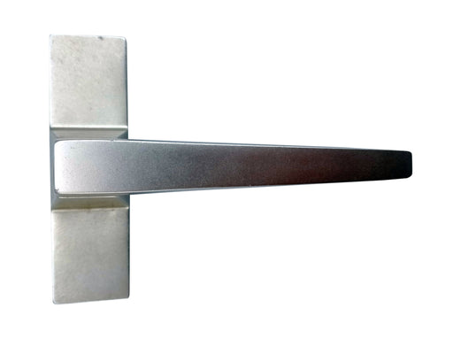Roto window handle 68040, with mishandling lock, silver