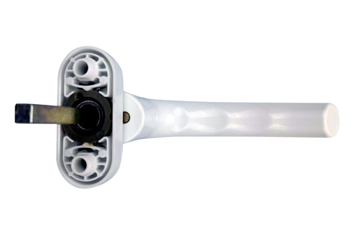 Hoppe window handle Tokyo, 0710S/026, Seco 100, Art.2740221, lockable, white