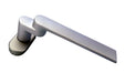 Schüco Türgriff 240156, gekröpft, f. Rohrrahmentüren und Türschlösser, silber