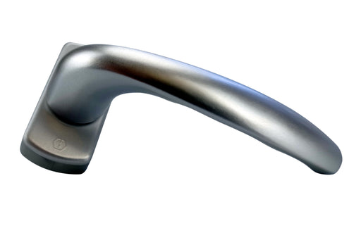 Hoppe window handle, grooved, silver