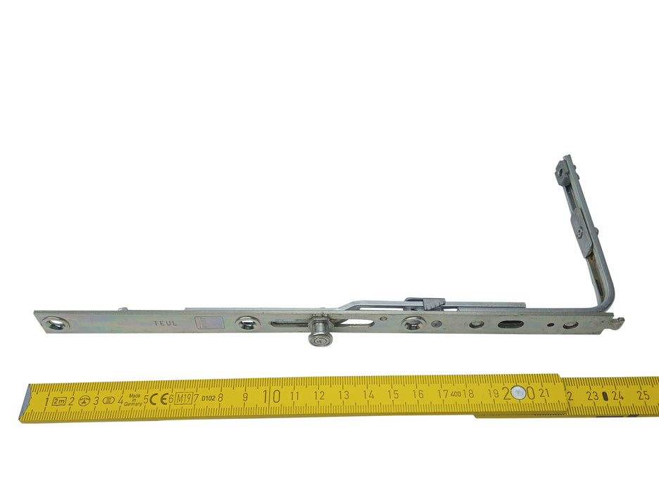 Siegenia-AUBI Mittelverschluss kurz, 1 Pilzzapfen, Serie TEUL, 257x105mm